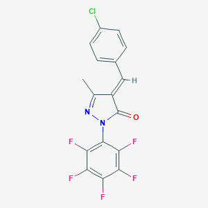 4-(4-chlorobenzylidene)-5-methyl-2-(2,3,4,5,6-pentafluorophenyl)-2,4-dihydro-3H-pyrazol-3-one
