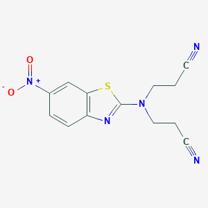 3-[(2-Cyanoethyl)(6-nitrobenzothiazol-2-yl)amino]propanenitrile