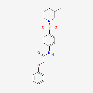 N-{4-[(3-methyl-1-piperidinyl)sulfonyl]phenyl}-2-phenoxyacetamide