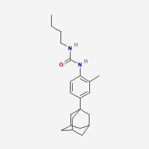 molecular formula C22H32N2O B4012003 N-[4-(1-adamantyl)-2-methylphenyl]-N'-butylurea 
