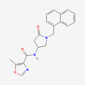 5-methyl-N-[1-(1-naphthylmethyl)-5-oxo-3-pyrrolidinyl]-1,3-oxazole-4-carboxamide