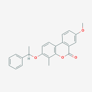 8-methoxy-4-methyl-3-(1-phenylethoxy)-6H-benzo[c]chromen-6-one