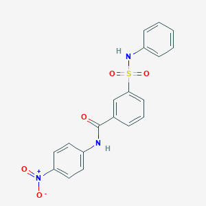molecular formula C19H15N3O5S B401207 3-(Anilinosulfonyl)-N-(4-nitrophenyl)benzamide 