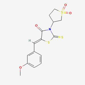 3-(1,1-dioxidotetrahydro-3-thienyl)-5-(3-methoxybenzylidene)-2-thioxo-1,3-thiazolidin-4-one