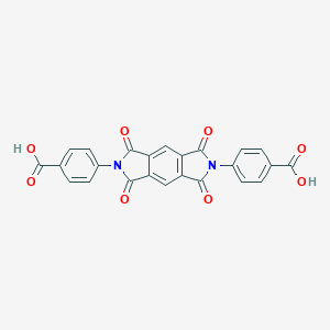molecular formula C24H12N2O8 B401209 4-(6-(4-carboxyphenyl)-1,3,5,7-tetraoxo-3,5,6,7-tetrahydropyrrolo[3,4-f]isoindol-2(1H)-yl)benzoic acid 
