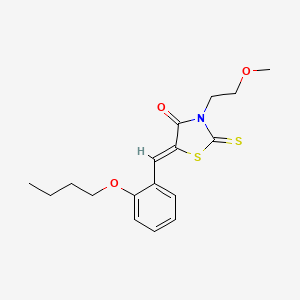 5-(2-butoxybenzylidene)-3-(2-methoxyethyl)-2-thioxo-1,3-thiazolidin-4-one