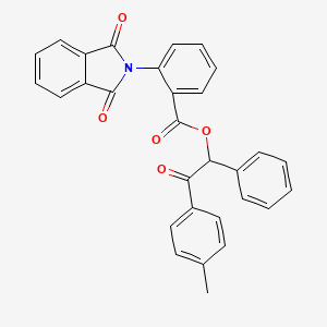 2-(4-methylphenyl)-2-oxo-1-phenylethyl 2-(1,3-dioxo-1,3-dihydro-2H-isoindol-2-yl)benzoate