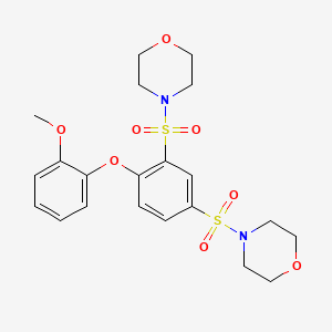 4,4'-{[4-(2-methoxyphenoxy)-1,3-phenylene]disulfonyl}dimorpholine