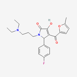 1-[3-(diethylamino)propyl]-5-(4-fluorophenyl)-3-hydroxy-4-(5-methyl-2-furoyl)-1,5-dihydro-2H-pyrrol-2-one