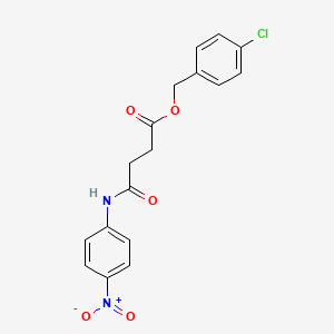molecular formula C17H15ClN2O5 B4012168 4-chlorobenzyl 4-[(4-nitrophenyl)amino]-4-oxobutanoate 