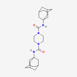 molecular formula C26H40N4O2 B4012173 N,N'-di-1-adamantyl-1,4-piperazinedicarboxamide 