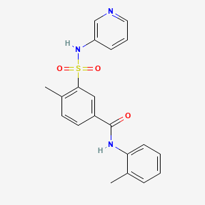 4-methyl-N-(2-methylphenyl)-3-[(3-pyridinylamino)sulfonyl]benzamide