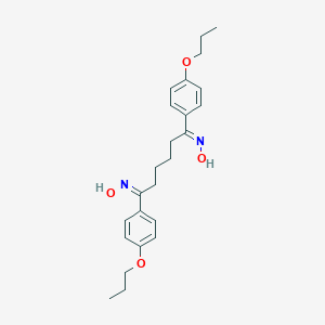 molecular formula C24H32N2O4 B401220 1,6-Bis(4-propoxyphenyl)-1,6-hexanedione dioxime 