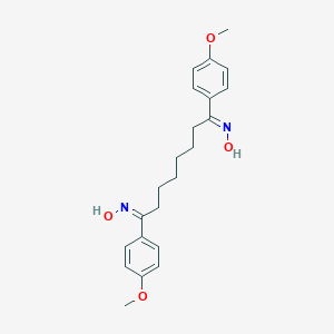 molecular formula C22H28N2O4 B401221 1,8-Bis(4-methoxyphenyl)-1,8-octanedione dioxime 