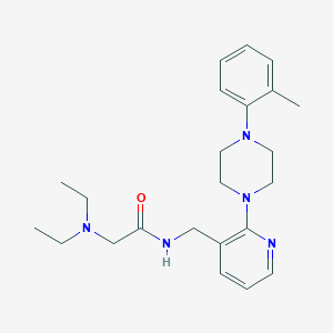 molecular formula C23H33N5O B4012233 N~2~,N~2~-diethyl-N~1~-({2-[4-(2-methylphenyl)-1-piperazinyl]-3-pyridinyl}methyl)glycinamide 