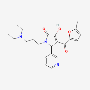 1-[3-(diethylamino)propyl]-3-hydroxy-4-(5-methyl-2-furoyl)-5-(3-pyridinyl)-1,5-dihydro-2H-pyrrol-2-one
