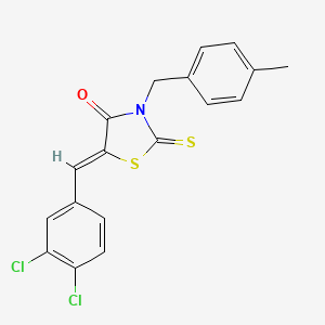 5-(3,4-dichlorobenzylidene)-3-(4-methylbenzyl)-2-thioxo-1,3-thiazolidin-4-one