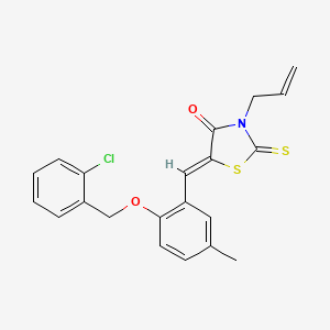 3-allyl-5-{2-[(2-chlorobenzyl)oxy]-5-methylbenzylidene}-2-thioxo-1,3-thiazolidin-4-one