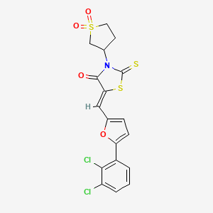 5-{[5-(2,3-dichlorophenyl)-2-furyl]methylene}-3-(1,1-dioxidotetrahydro-3-thienyl)-2-thioxo-1,3-thiazolidin-4-one