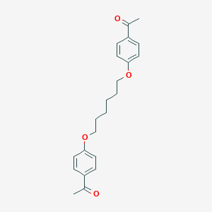 molecular formula C22H26O4 B401230 1-[4-[6-(4-Acetylphenoxy)hexoxy]phenyl]ethanone CAS No. 99174-33-1