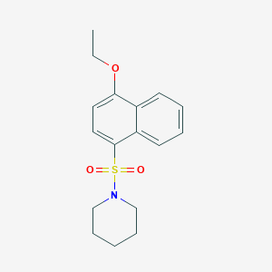 molecular formula C17H21NO3S B401232 1-(4-Ethoxy-naphthalene-1-sulfonyl)-piperidine 