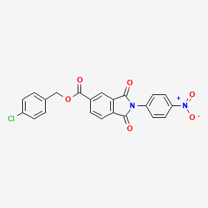 4-chlorobenzyl 2-(4-nitrophenyl)-1,3-dioxo-5-isoindolinecarboxylate
