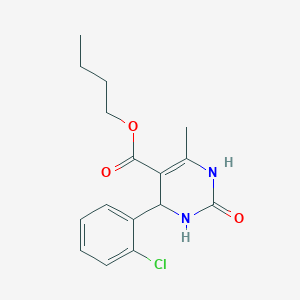 molecular formula C16H19ClN2O3 B401234 Butyl 4-(2-chlorophenyl)-6-methyl-2-oxo-1,2,3,4-tetrahydropyrimidine-5-carboxylate 