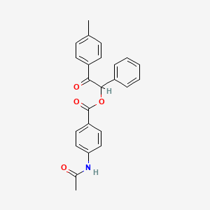 2-(4-methylphenyl)-2-oxo-1-phenylethyl 4-(acetylamino)benzoate