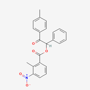 2-(4-methylphenyl)-2-oxo-1-phenylethyl 2-methyl-3-nitrobenzoate