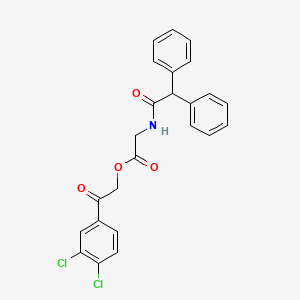 2-(3,4-dichlorophenyl)-2-oxoethyl N-(diphenylacetyl)glycinate