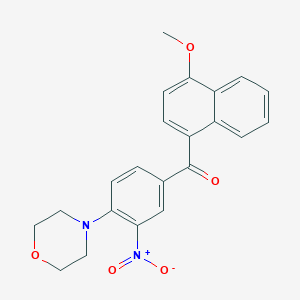 (4-methoxy-1-naphthyl)[4-(4-morpholinyl)-3-nitrophenyl]methanone