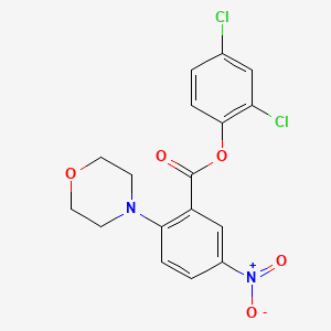 2,4-dichlorophenyl 2-(4-morpholinyl)-5-nitrobenzoate