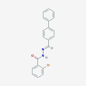 molecular formula C20H15BrN2O B401242 N'-([1,1'-biphenyl]-4-ylmethylene)-2-bromobenzohydrazide 
