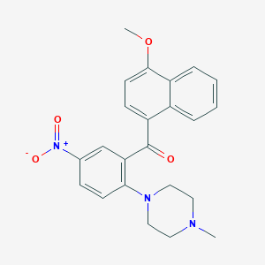 (4-methoxy-1-naphthyl)[2-(4-methyl-1-piperazinyl)-5-nitrophenyl]methanone
