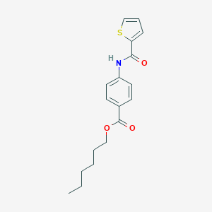 molecular formula C18H21NO3S B401249 Hexyl 4-[(2-thienylcarbonyl)amino]benzoate 