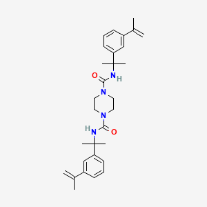 molecular formula C30H40N4O2 B4012497 N,N'-双[1-(3-异丙烯基苯基)-1-甲基乙基]-1,4-哌嗪二甲酰胺 