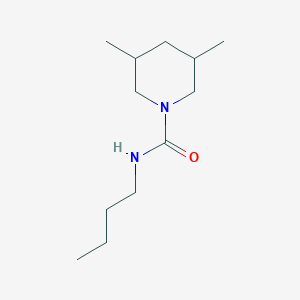 molecular formula C12H24N2O B4012504 N-butyl-3,5-dimethyl-1-piperidinecarboxamide 