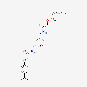 molecular formula C30H36N2O4 B4012536 N,N'-[1,3-phenylenebis(methylene)]bis[2-(4-isopropylphenoxy)acetamide] 