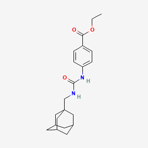 molecular formula C21H28N2O3 B4012558 ethyl 4-({[(1-adamantylmethyl)amino]carbonyl}amino)benzoate 
