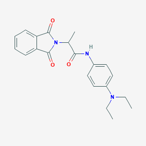 molecular formula C21H23N3O3 B401258 N-[4-(diethylamino)phenyl]-2-(1,3-dioxo-1,3-dihydro-2H-isoindol-2-yl)propanamide CAS No. 313666-73-8