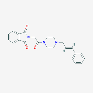 molecular formula C23H23N3O3 B401259 2-[2-(4-cinnamyl-1-piperazinyl)-2-oxoethyl]-1H-isoindole-1,3(2H)-dione CAS No. 300805-52-1