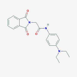 molecular formula C20H21N3O3 B401261 N-(4-Diethylamino-phenyl)-2-(1,3-dioxo-1,3-dihydro-isoindol-2-yl)-acetamide 