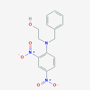 molecular formula C15H15N3O5 B401264 2-[{2,4-Bisnitrophenyl}(phenylmethyl)amino]ethanol 
