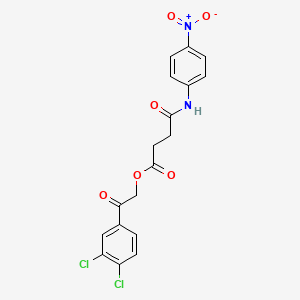 2-(3,4-dichlorophenyl)-2-oxoethyl 4-[(4-nitrophenyl)amino]-4-oxobutanoate