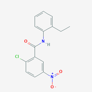 molecular formula C15H13ClN2O3 B401265 2-chloro-N-(2-ethylphenyl)-5-nitrobenzamide 