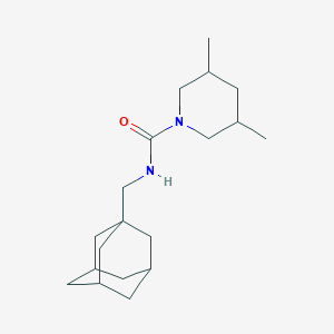 molecular formula C19H32N2O B4012684 N-(1-adamantylmethyl)-3,5-dimethyl-1-piperidinecarboxamide 