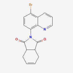 molecular formula C17H13BrN2O2 B4012755 2-(5-bromo-8-quinolinyl)-3a,4,7,7a-tetrahydro-1H-isoindole-1,3(2H)-dione 