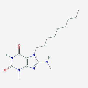 molecular formula C16H27N5O2 B401277 3-Methyl-8-(methylamino)-7-nonylpurine-2,6-dione CAS No. 331659-05-3