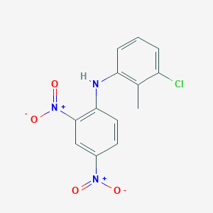 molecular formula C13H10ClN3O4 B401282 3-chloro-N-(2,4-dinitrophenyl)-2-methylaniline 