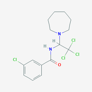 N-(1-azepan-1-yl-2,2,2-trichloroethyl)-3-chlorobenzamide